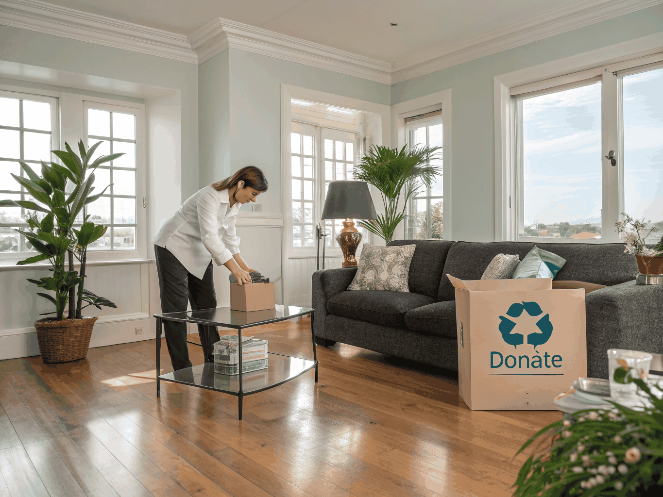 Stylized decorative graphic pattern for West Palm Beach professional organizing